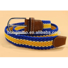 Elastic webbing belt in colorful strips of manufacturer wasit belt